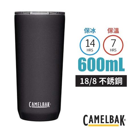 【美國 CAMELBAK】Tumbler 18/8不鏽鋼雙層真空保溫杯(保冰)/CB2389001060 濃黑✿30E010